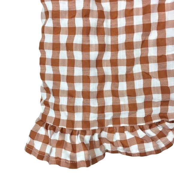 SHEIN CURVE 2 Tops Blouses Short Sleeve Leopard Babydoll 3XL Gingham Ruffle 2XL - Picture 7 of 16